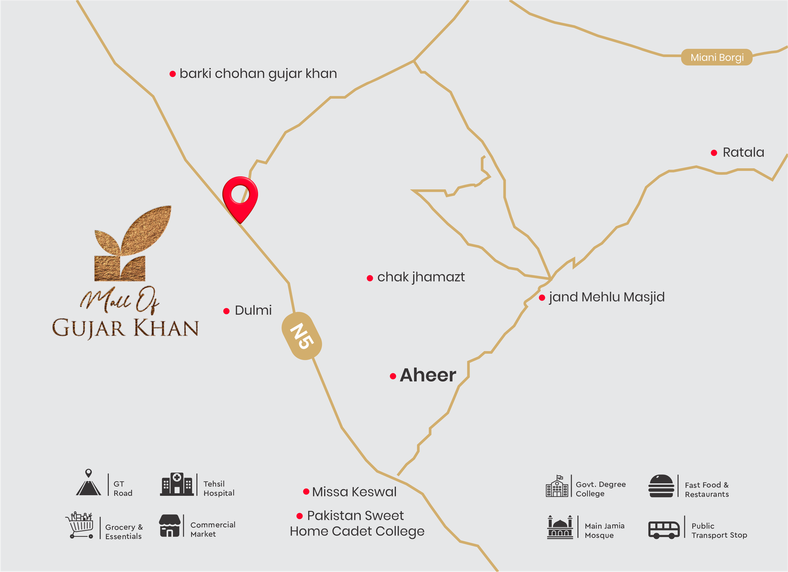 Mall of Gujar Khan, Faisal Town