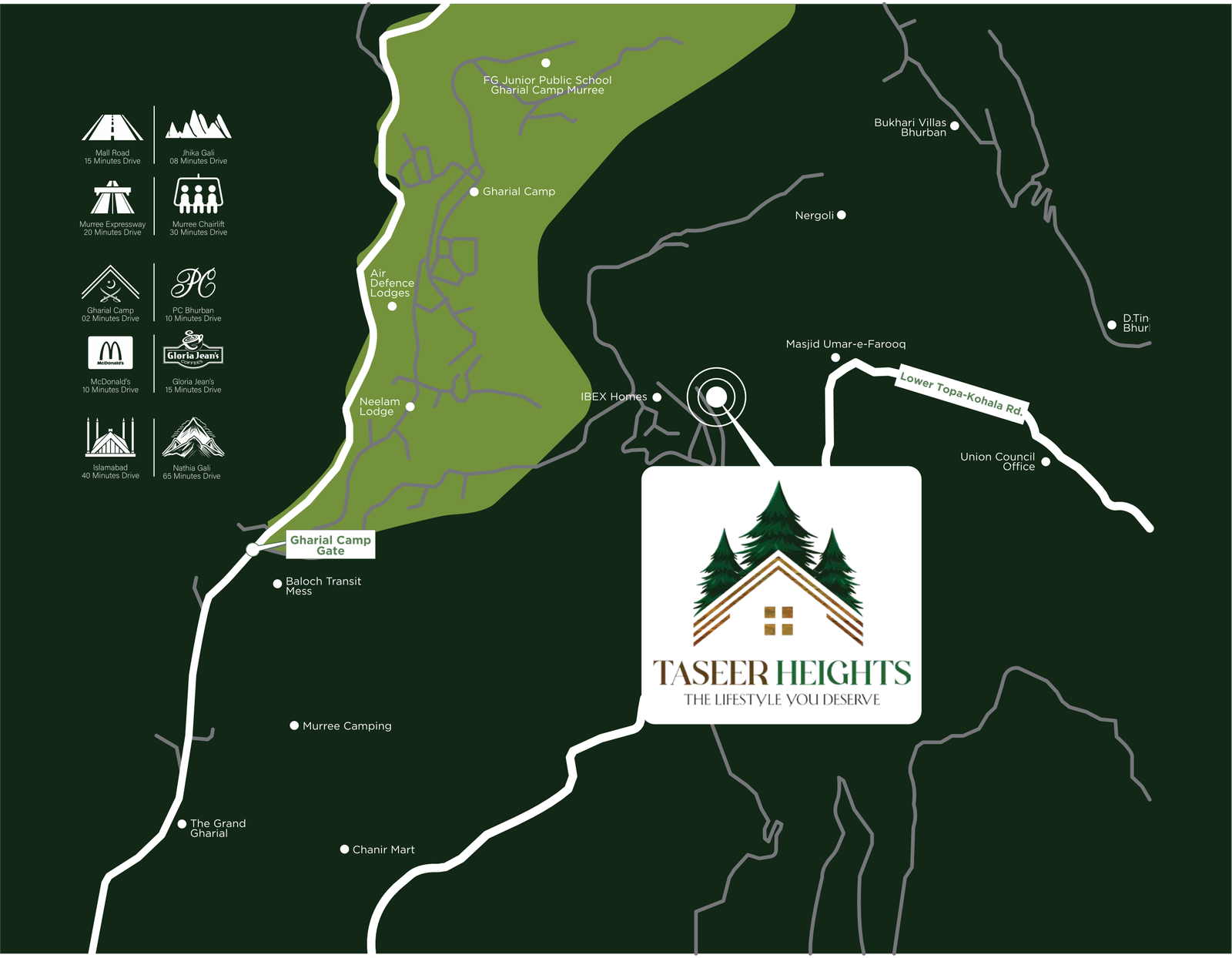 Taseer Heights Murree, Faisal Town